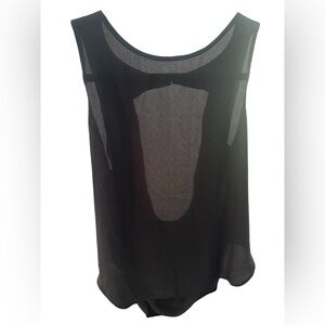 Decree Black Sheer Tank Top - Size M
